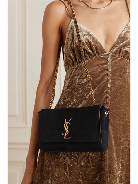 ysl kate glitter suede